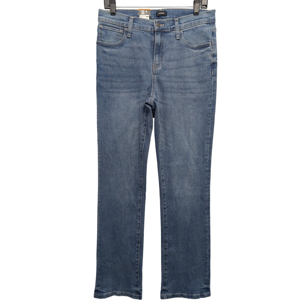 NWT Express Bootcut Jeans Women 12 Light Wash Mid Rise Stretch Denim EX010051